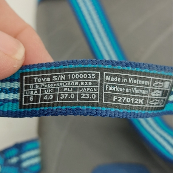 Teva Zirra Sandal - Women's size 6 blue and gray - Picture 6 of 7